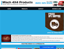 Tablet Screenshot of misch4x4.com